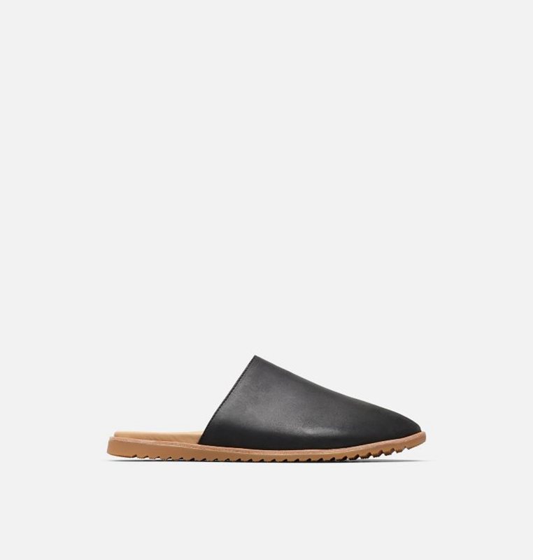 Sorel Dam Sandaler Svarta - Ella™ Mule Flat - WZS-809312